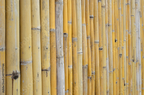 Fototapeta Naklejka Na Ścianę i Meble -  old bamboo wall background