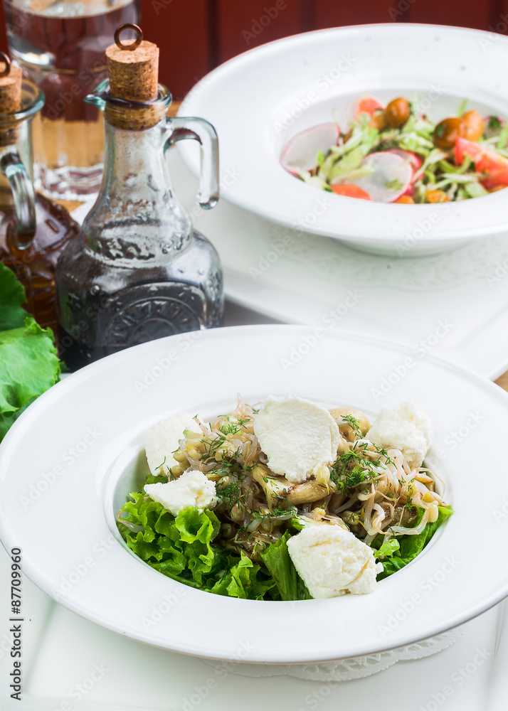Salad with chiken and cheese Salad with chiken and cheese