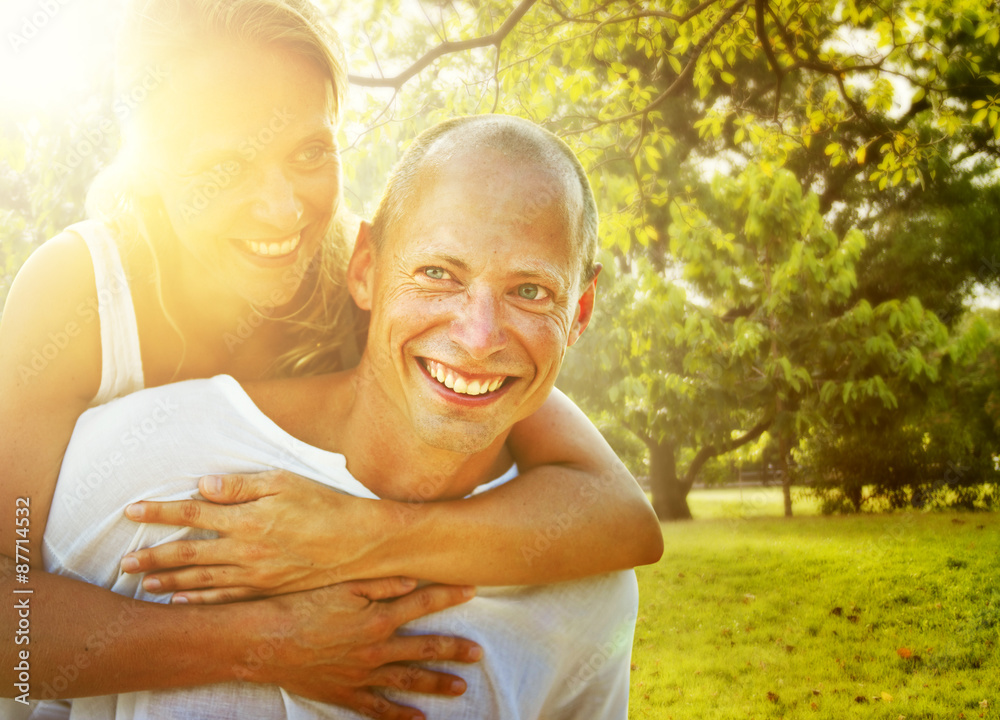 Couple Bonding Romance Holiday Concept Couple Bonding Romance Holiday Concept