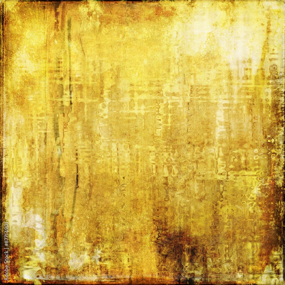 Naklejka premium Vintage yellow abstract background