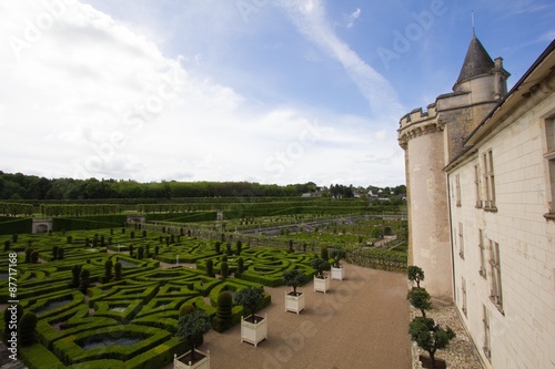 Villandry castle view photo