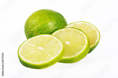 Fresh lime isolated