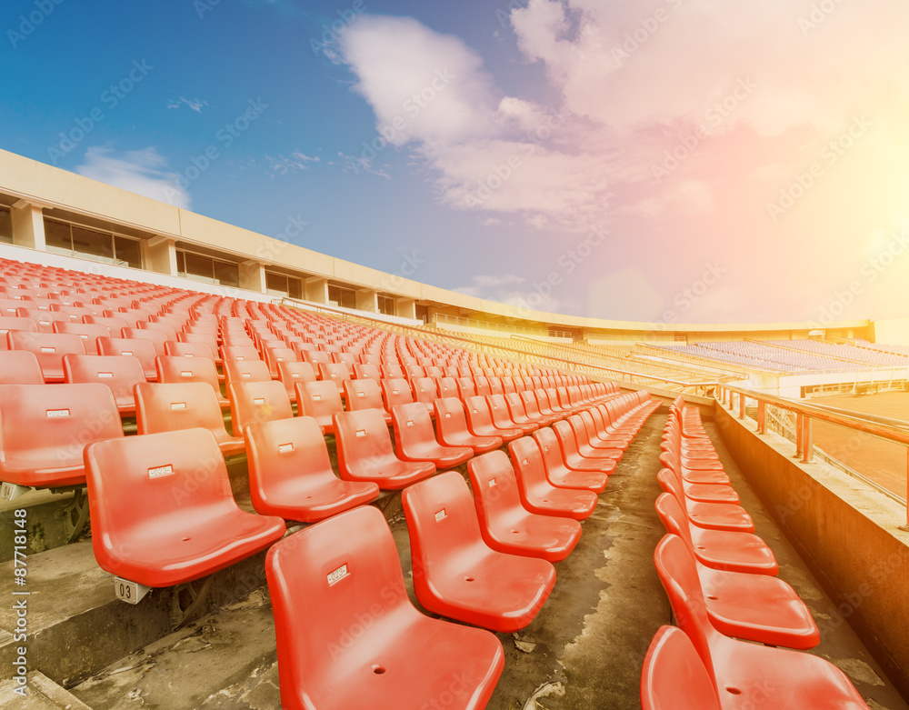 Fototapeta premium Empty seats at the Stadium