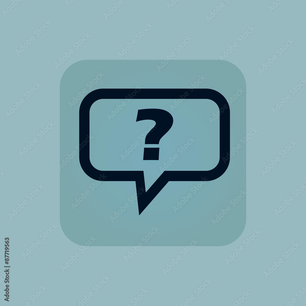 Pale blue question icon Pale blue question icon