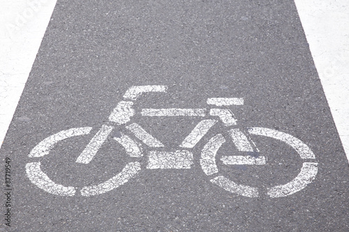 bycicle road sign
