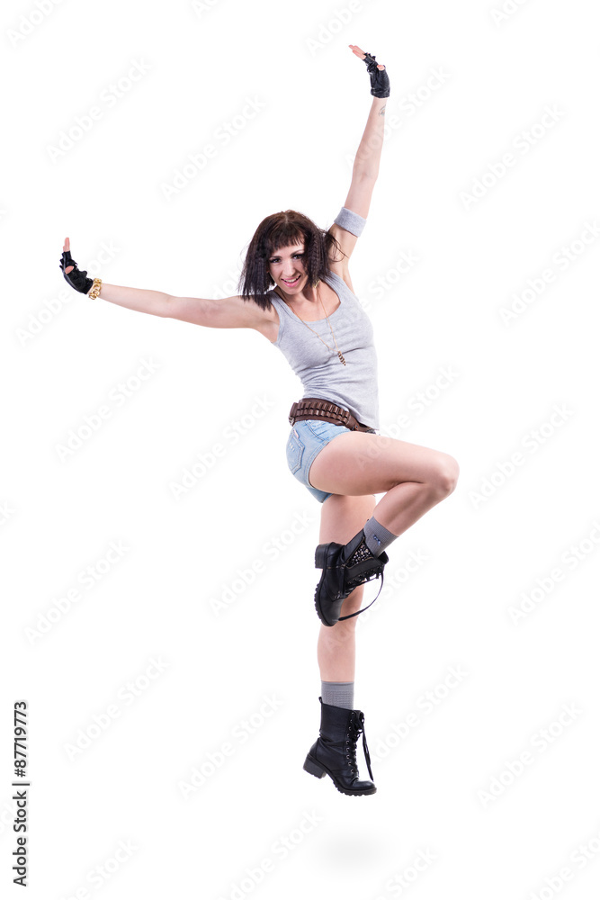 Portrait of a beautiful female dancer posing