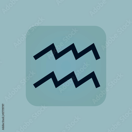 Pale blue Aquarius icon