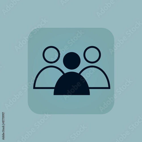 Pale blue group leader icon