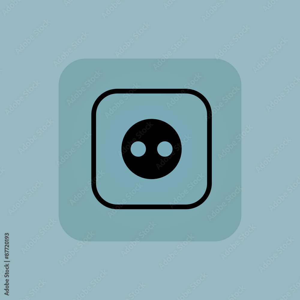 Pale blue socket icon Pale blue socket icon