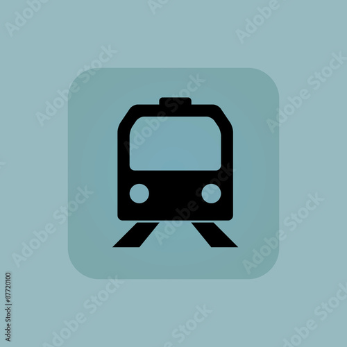 Pale blue train icon