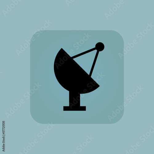 Pale blue satellite dish icon
