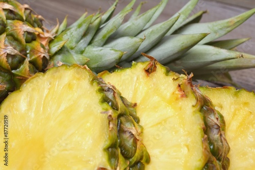 tropical pineapples photo