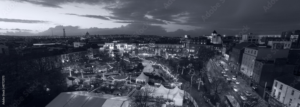 Galway Christmas Market at night