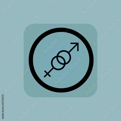 Pale blue gender sign