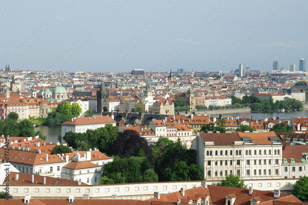 Beautiful cityscape of Prague 
