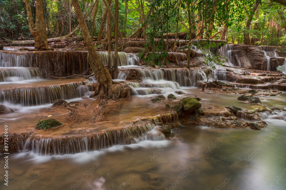 Naklejka premium Huay Mae Khamin waterfall