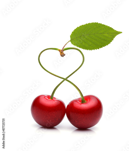 Herz aus Herzkirschen mit Herz