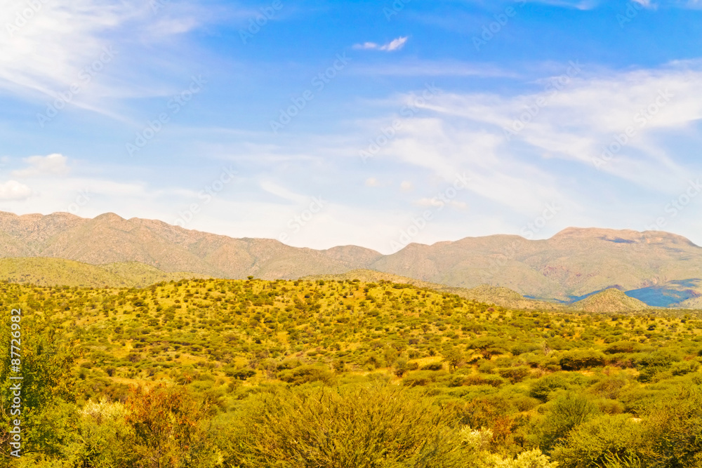 Landscape near Windhoek in Namibia