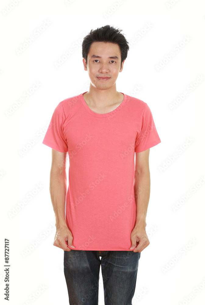 Fototapeta premium man with blank t-shirt