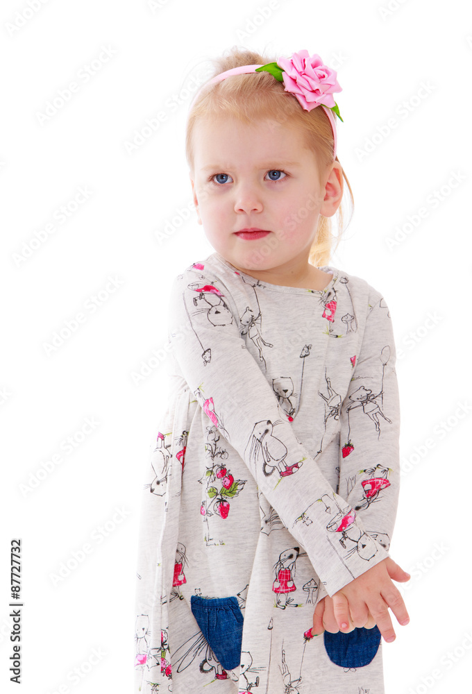 Cute girl in long dress Cute girl in long dress