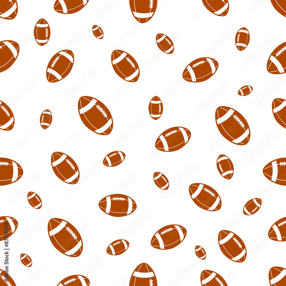 seamless pattern with football