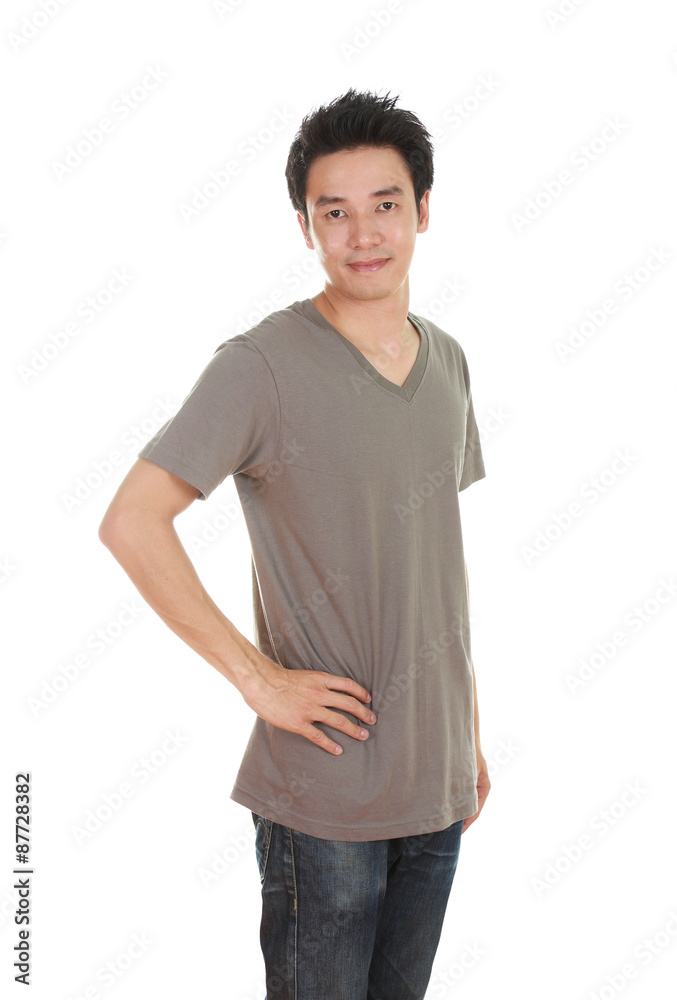 man with t-shirt (side view) man with t-shirt (side view)
