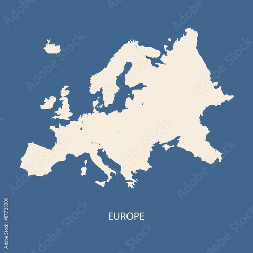 EUROPE MAP vector