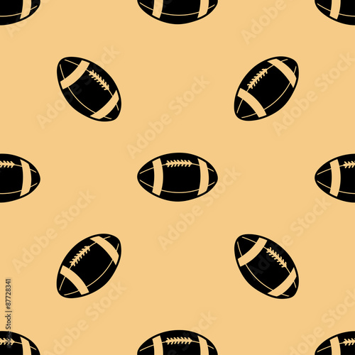 Obraz na płótnie seamless pattern with football w salonie