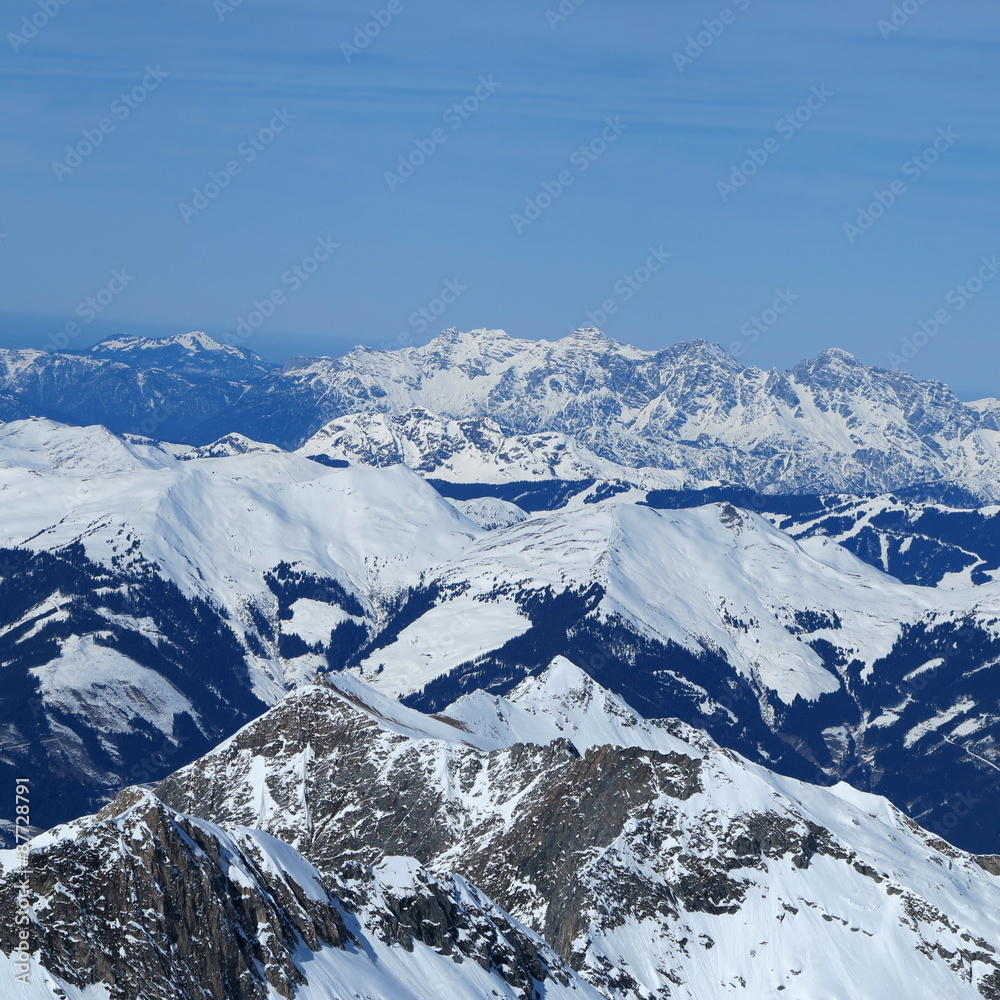 Gipfel der Alpen in Europa