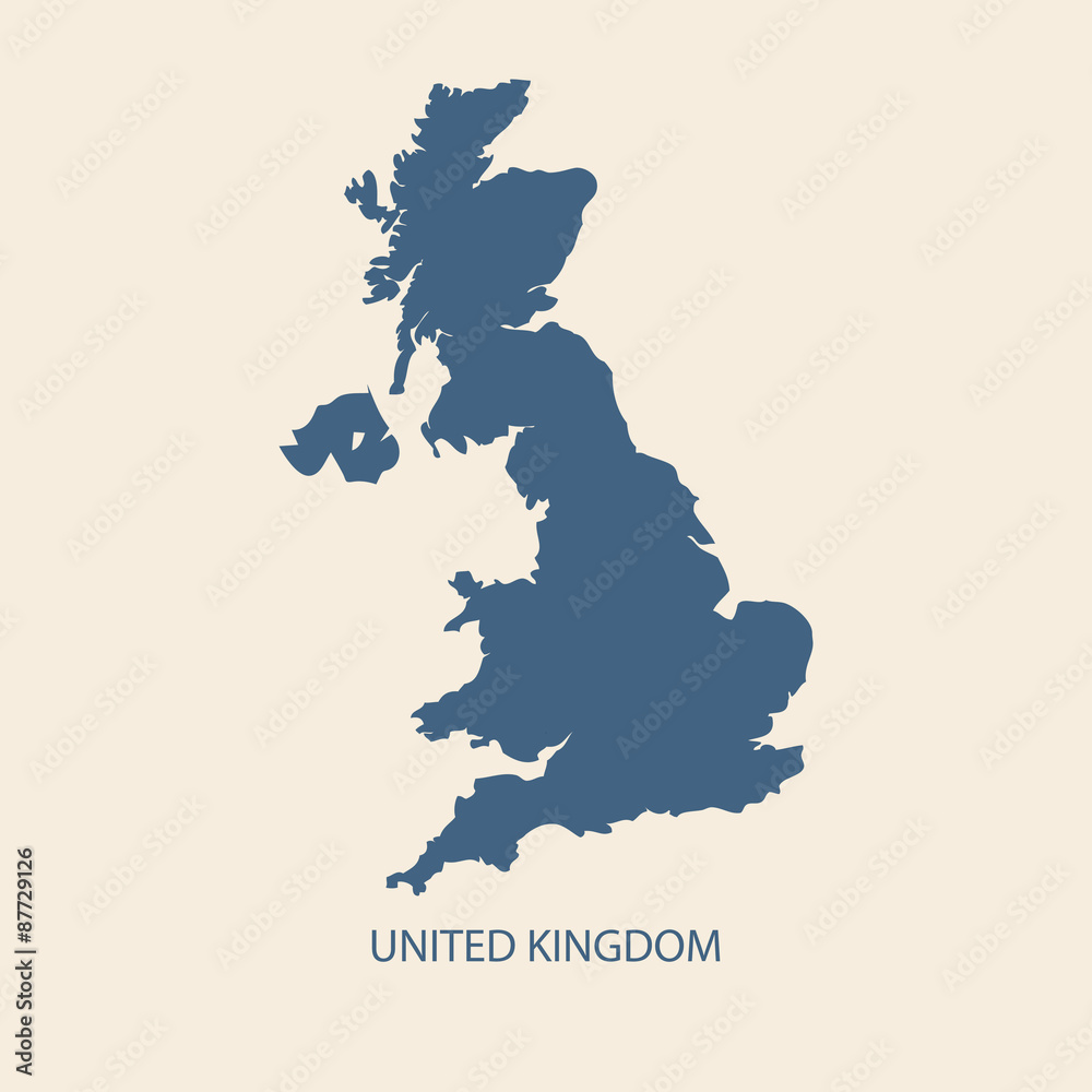 UK MAP VECTOR, UNITED KINGDOM MAP, BRITAIN MAP