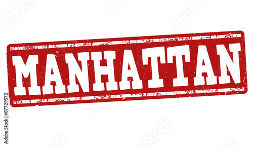 Manhattan cocktail stamp