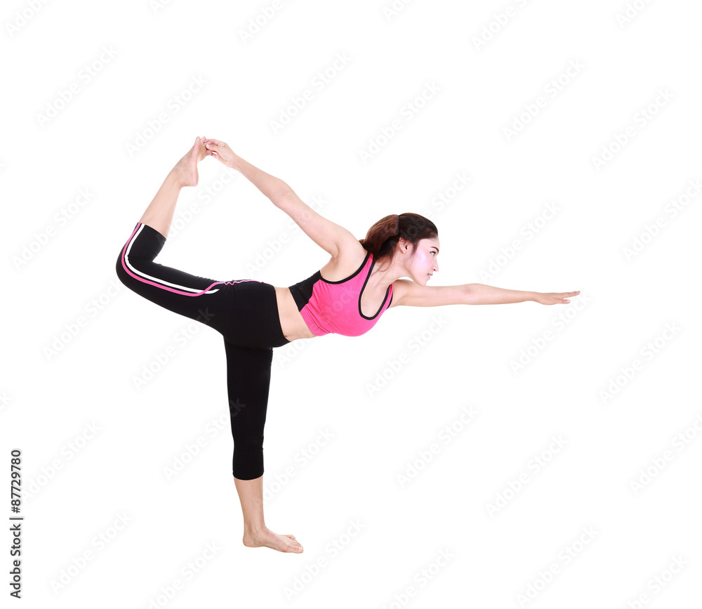 Young woman doing yoga exercise Young woman doing yoga exercise