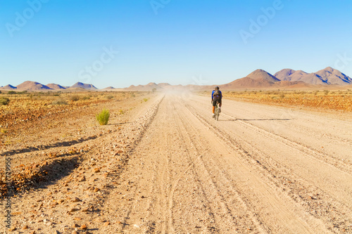 Road in the desert in Namibia.