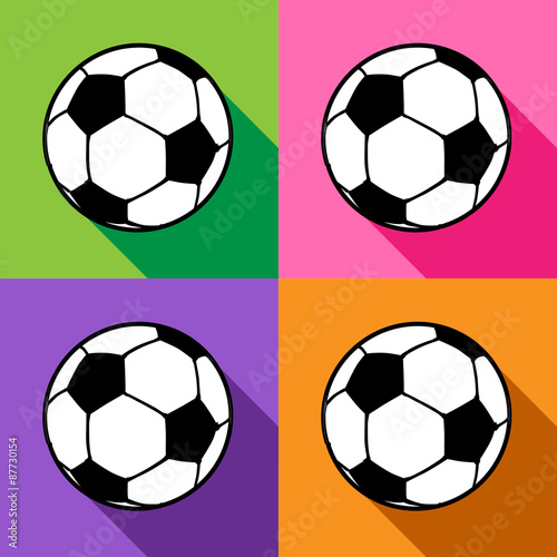 Football icons set great for any use. Vector EPS10.