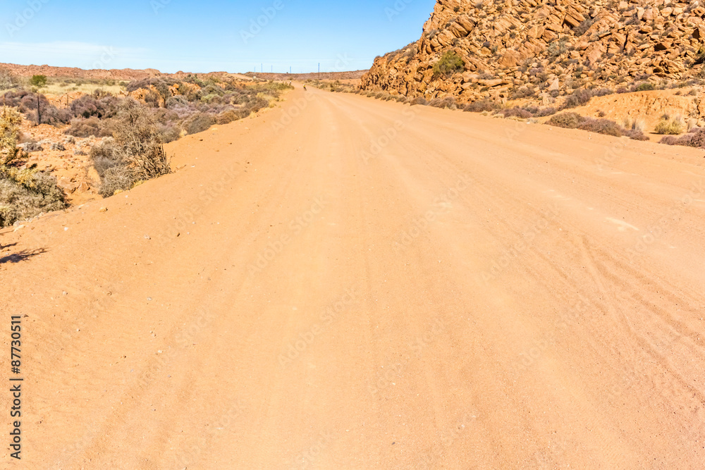 Desert landscape near Kliprand in South Africa