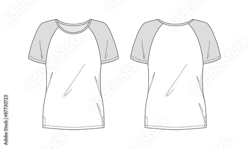 Woman Fitness Raglan Sleeve Shirt