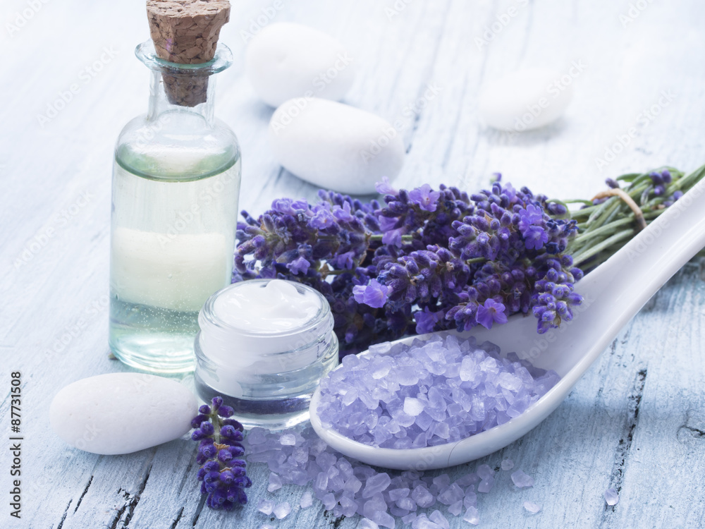 spa arrangement with lavender flowers spa arrangement with lavender flowers