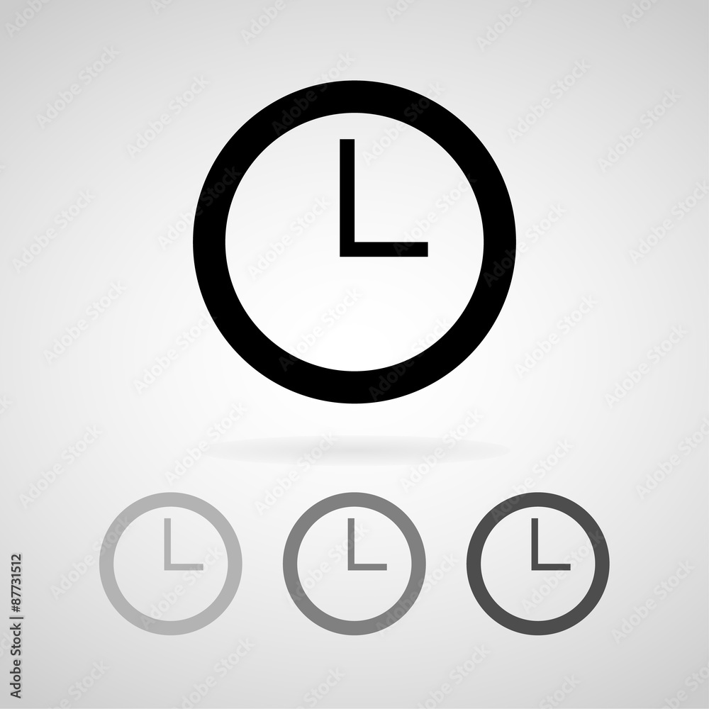 Time icons set great for any use. Vector EPS10. Time icons set great for any use. Vector EPS10.