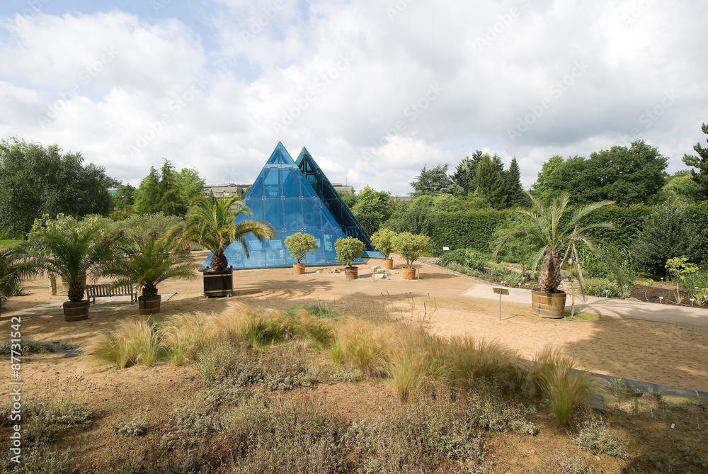 HAMBURG, GERMANY View of the pyramid at the Botanical Gardens in