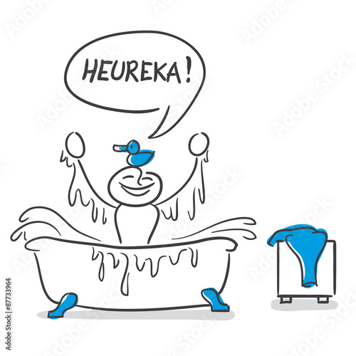 Stick Figure Series Blue