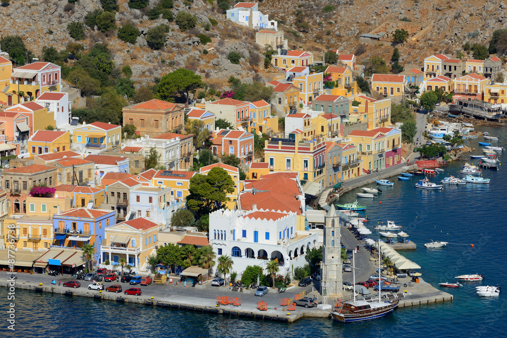 Naklejka premium wonderful Greece. Symi island , Dodecanese