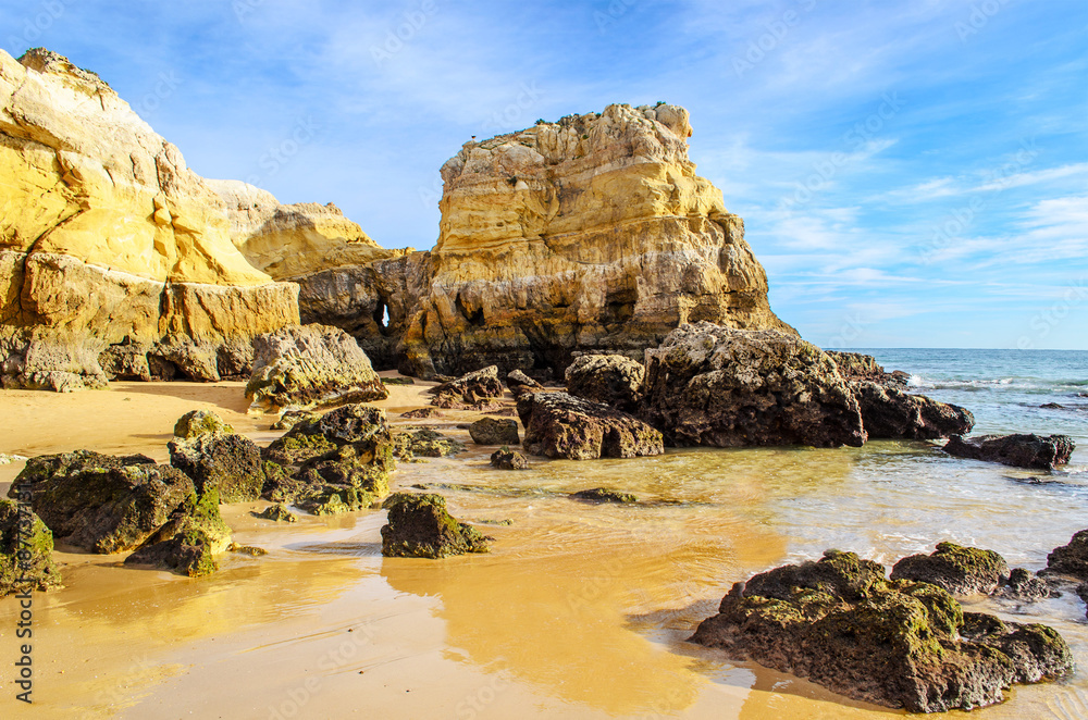 Praia da Rocha in Portimao, Algarve region, Portugal Praia da Rocha in Portimao, Algarve region, Portugal