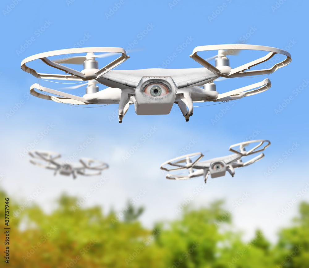 Eye on the sky. Drone is new tool for aerial photo and video. Digital ...