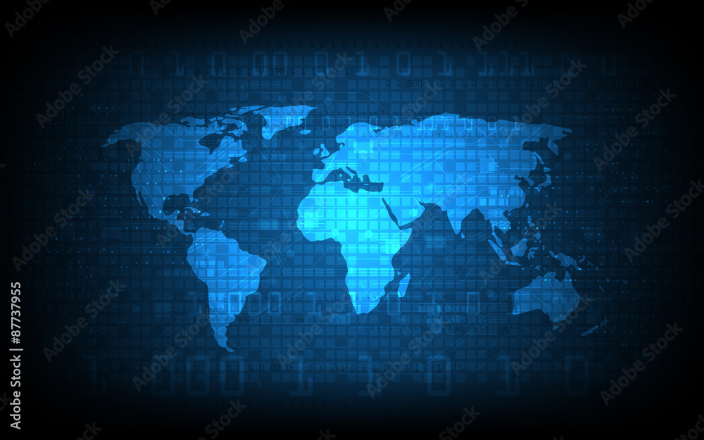 vector abstract digital globe world map background vector abstract digital globe world map background