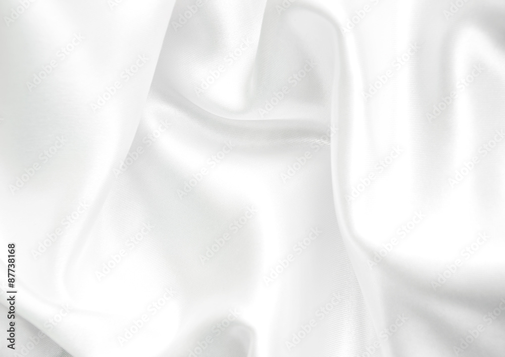 White silk background