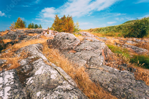 Rocky Landscape Near Helsinki, Nature Of Finland