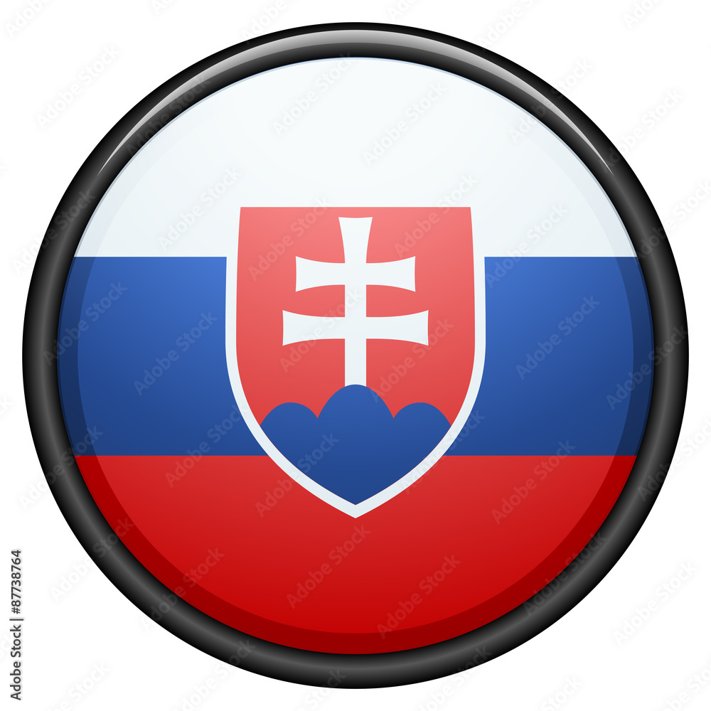 Fototapeta premium Slovakia button