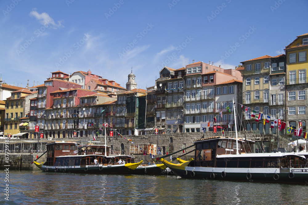 Riberia, the riverside quarter, once the red light district, is a tourist center.Oporto,Portugal