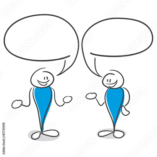 Stick Figure Series Blue