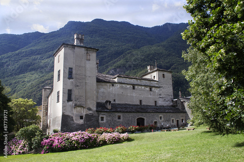Castle of Issogne from the late 1400's.Aosta Valley, Italy